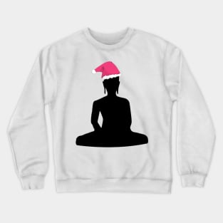 Funny Buddha Christmas Santa Claus Buddhist Humor Crewneck Sweatshirt